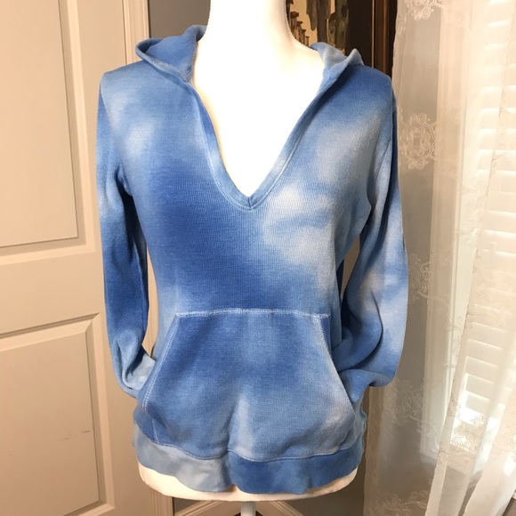Lauren Ralph Lauren Tops - Ralph Lauren- Lauren Active Blue Tie-Dye Hoodie XL